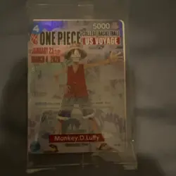 Bandai Namco Monkey.D.Luffy P-055 One Piece CCG Promo Foil Basketball Card - Image 1