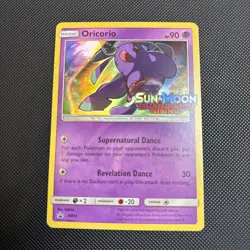 Oricorio SM19 Guardians Rising Sun & Moon Prerelease Stamped Pokemon Card Lp - Image 1