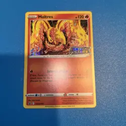 Moltres - SWSH185 - Pokemon Sword & Shield Promo PreRelease Holo Rare Card NM - Image 1