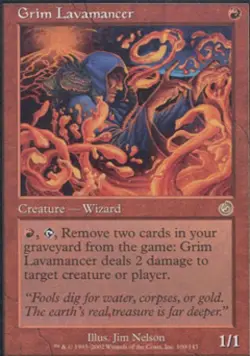 MTG English Grim Lavamancer NM Normal Torment - Image 1