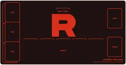 Pokemon Card Rubber Half Size Playmat Team Rocket 2025 58 x 30 cm Japanese - Image 1