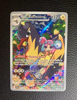Pokemon TCG Iono's Kilowattrel Card Journey Together IR 163/159 - Image 3