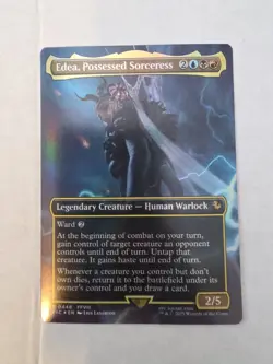 Magic The Gathering, Edea, Possessed Sorceress, (Borderless) Commander: FF, Foil - Image 1