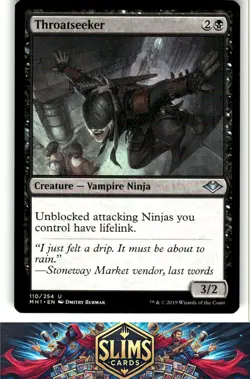 Magic the Gathering MTG Modern Horizons Throatseeker #110 Buy 2 Get 1 - Image 1