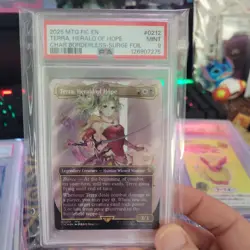 2025 MTG FIC EN Terra, Herald Of Hope Surge Foil 212 PSA 9 - Image 1