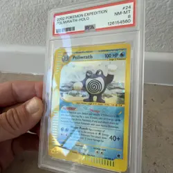 Pokemon Expedition #24 Poliwrath Holo PSA 8 NM-MT - Image 2