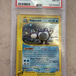 Pokemon Expedition #24 Poliwrath Holo PSA 8 NM-MT - Image 4