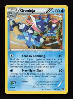 Greninja 40/122 Rare BREAKpoint Pokemon Lightly Played - Image 1