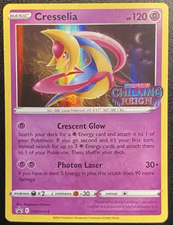 Cresselia Stamped Promo SWSH114 Pokemon TCG Sword & Shield Promo Stamped NM - Image 2