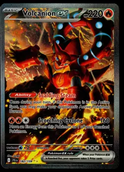 Volcanion ex 182/159 Journey Together Special Illustration Rare Pokemon - Image 1