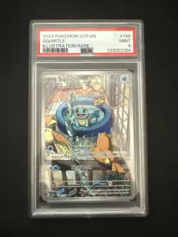Pokemon TCG - Squirtle 148/142 IR Stellar Crown PSA 9 - Image 1