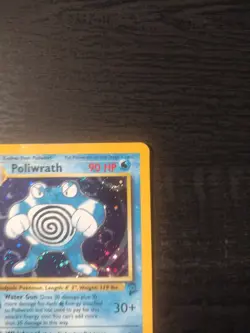 Pokemon Poliwrath 15/130 Base Set 2 Holo Rare MP - Image 3