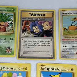 Pokemon XY Evolutions Secret Rare Set Of 5 Pikachu Exeggutor Doduo Team Rocket - Image 3