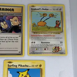 Pokemon XY Evolutions Secret Rare Set Of 5 Pikachu Exeggutor Doduo Team Rocket - Image 4