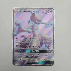 FULL ART Mewtwo GX ULTRA RARE 72/73 Pokemon Sun Moon SM Shining Legends - Image 1