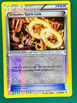 Groudon Spirit Link 131/160 Uncommon Reverse Holo XY Primal Clash Pokemon - Image 1