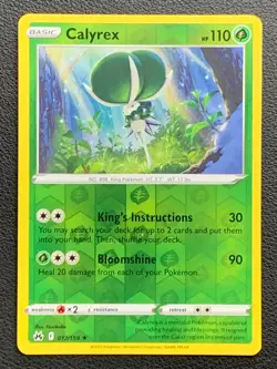 Calyrex 017/159 Rare Reverse Holo Crown Zenith Sword & Shield Pokemon - Image 1