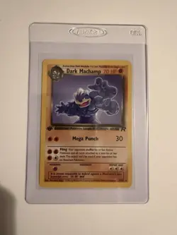 Pokemon Machamp Team Rocket Non Holo Rare 1st Edition 100 HP English - Image 1