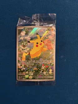 Pokemon TCG Pikachu SVP 088 Black Star Promo SEALED Paldea Adventure Chest Promo - Image 1