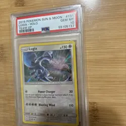 Pokemon 2019 Lugia 131/181 Holo Team Up GEM MINT PSA 10 - Image 3