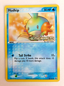 Pokemon Mudkip Ex Emerald 56/106 Reverse Holo Stamped NM - Image 1