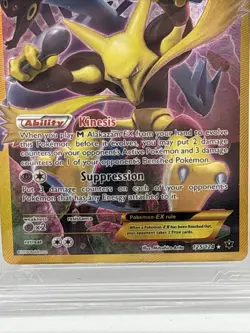 2016 Pokemon XY Fates Collide 125 Alakazam EX Full Art Secret AGS 8.5 Near Mint - Image 4