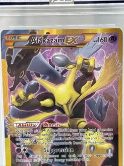 2016 Pokemon XY Fates Collide 125 Alakazam EX Full Art Secret AGS 8.5 Near Mint - Image 5