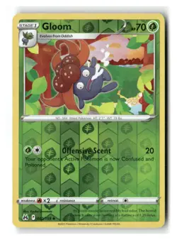 Gloom 002/159 Uncommon Crown Zenith Pokemon Reverse Holo Near Mint - Image 1