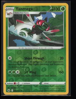 Yanmega 009/159 Pokemon Crown Zenith Reverse Holo Rare Near Mint - Image 1