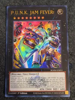 Yu-Gi-Oh P.U.N.K. JAM FEVER! BLMM - EN051 1st Edition NM Emblazoned Ultra Rare - Image 1