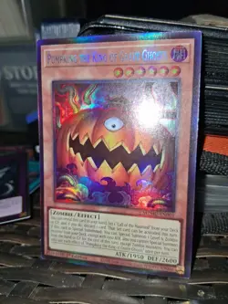 Yu Gi Oh Pumpking The King of Grave Ghost MZMU-EN001 Secret Rare Mint Condition - Image 3