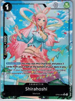 Shirahoshi (Full Art) OP05-082 English PRB01 - One Piece Card - NM - Image 1