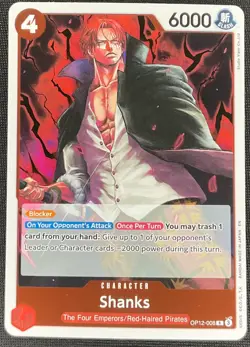 One Piece Shanks OP12-008 The Bonds of Master and Disciple Rare NM - Image 1