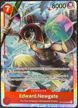 One Piece Edward.Newgate ST15-002 Super Rare NM - Image 1