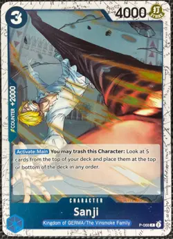 One Piece Sanji P-068 Foil Promo NM - Image 1
