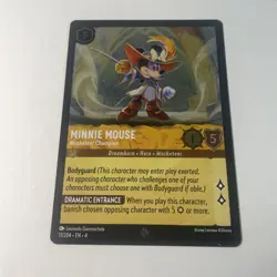 Minnie Mouse - Musketeer Champion 17/204 Super Rare Ursula's Return Lorcana Foil - Image 1