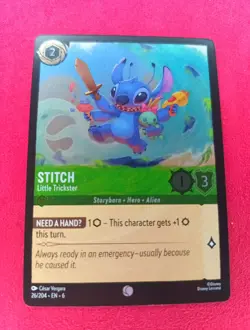 Disney Lorcana TCG - Azurite Sea: Stitch (026/204) - Common Foil - Near Mint - Image 1