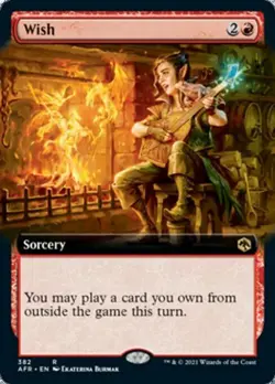 Wish (Extended Art) -Foil Light Play MTG Adventures in the Forgotten Realms - Image 1