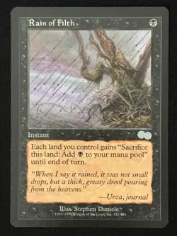 1x MTG Rain of Filth - Urza's Saga (USG) #151 - Magic the Gathering - Image 1