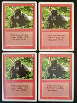 MTG | 4 x Kird Ape | Revised Edition | Magic The Gathering | Playset - Image 1