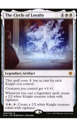 1x MTG The Circle of Loyalty - Throne of Eldraine Mythic! NM Mint - Image 1