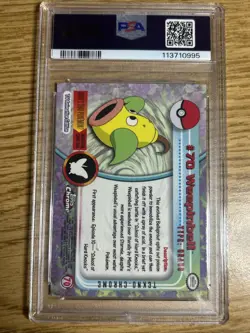 Pokemon T.V. Topps Chrome Tekno Weepinbell PSA 8 #70 (pop 7!) - Image 2