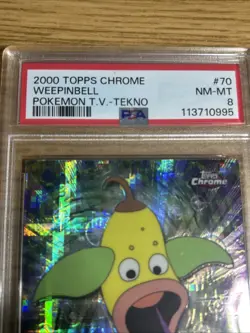 Pokemon T.V. Topps Chrome Tekno Weepinbell PSA 8 #70 (pop 7!) - Image 5