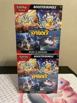 Surging Sparks Booster Bundle - LOT OF 2 - Sealed New - Pokemon TCG - Image 1