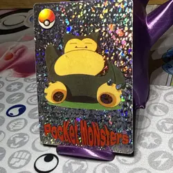 Pokemon Snorlax Vintage Pocket Monsters Vending HOLO Prism Sticker 1169 - Image 3