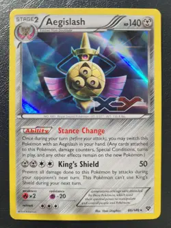 Pokemon Aegislash 86/146 XY Base Holo Prerelease Promo - Image 1