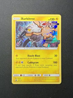 Pokemon Xurkitree SM116 SM Forbidden Light Prerelease Promo Holofoil LP - Image 1