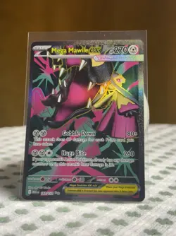 Pokemon Mega Mawile EX 162/132 Me01: Mega Evolution Ultra Rare Holo TCG - Image 1