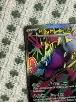 Pokemon Mega Mawile EX 162/132 Me01: Mega Evolution Ultra Rare Holo TCG - Image 3