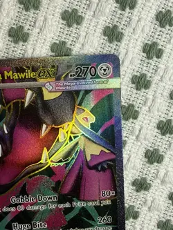 Pokemon Mega Mawile EX 162/132 Me01: Mega Evolution Ultra Rare Holo TCG - Image 4